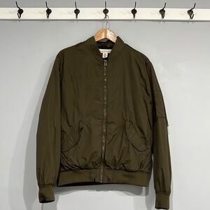 H&M Frayed Bomber Jacket